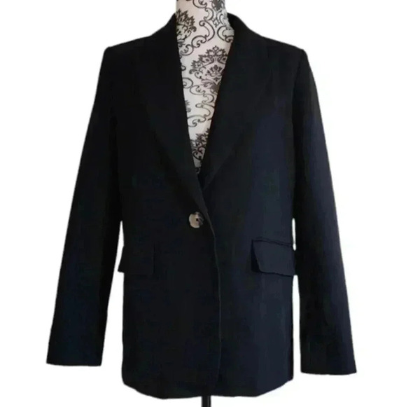 Madison the Label Audrey Blazer Blazer Old Money Staple Womens S Button Closure - Picture 2 of 16